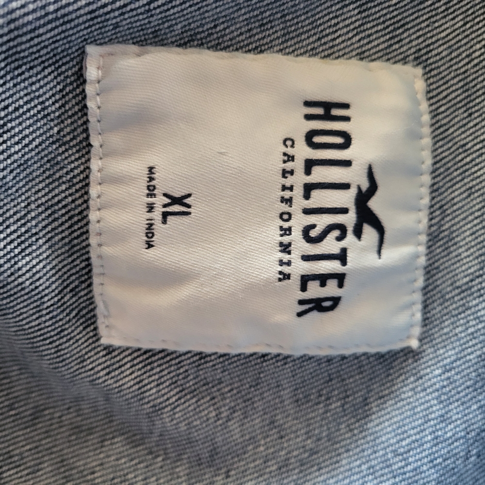 Hollister Men's-Style Medium Blue Denim Jacket - Picture 3 of 3